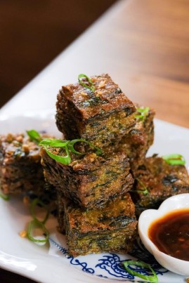 Crispy Chive Cakes